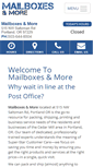 Mobile Screenshot of pdxmailboxesandmore.com