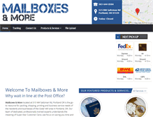 Tablet Screenshot of pdxmailboxesandmore.com